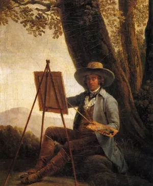 An Artist in the Campagna painting by Auguste Bouchet