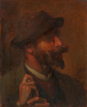 Rudolf Ribarz, Maler by Auguste Boulard Oil Painting