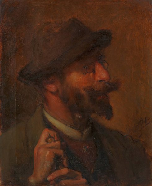 Rudolf Ribarz, Maler  by Auguste Boulard - Hand-Painted Oil Painting Reproduction