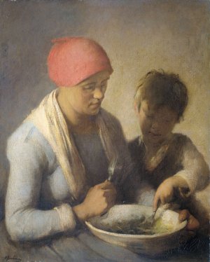 The Meal by Auguste Boulard Oil Painting