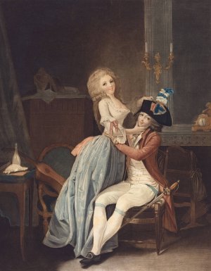 Le Cocarde Nationale by Auguste-Claude-Simon Legrand Oil Painting
