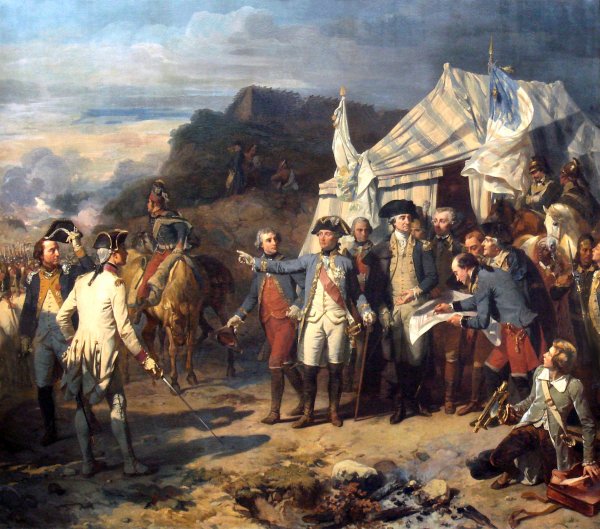 Main Product Photo of Battle of Yorktown Painting by Auguste Couder