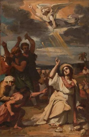 Le martyre de saint Etienne by Auguste Couder Oil Painting