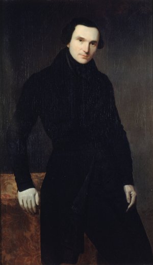 Portrait d'Eugene Renduel by Auguste De Chatillon Oil Painting