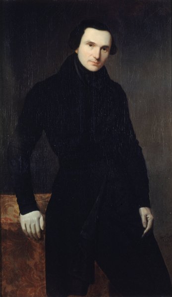 Portrait d'Eugene Renduel  by Auguste De Chatillon - Hand-Painted Oil Painting Reproduction