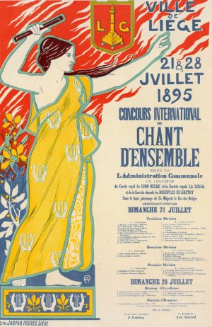 Concours International De Chant D'ensemble by Auguste Donnay Oil Painting