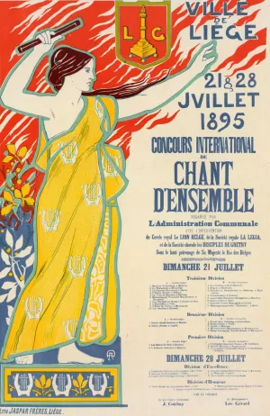 Concours International De Chant D'ensemble by Auguste Donnay Oil Painting