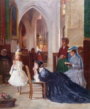 La priere by Auguste Dutuit Oil Painting