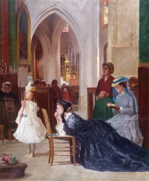 La priere by Auguste Dutuit Oil Painting
