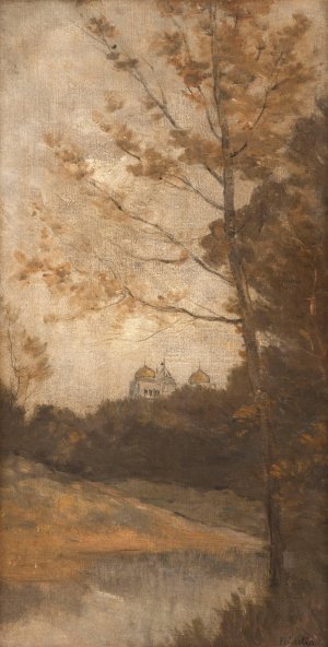Le parc Montsouris by Auguste Emmanuel Pointelin Oil Painting