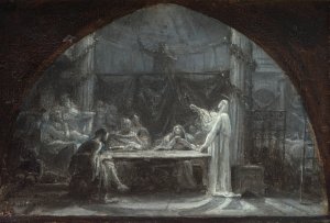 Esquisses pour l'eglise Saint-Gervais-Saint-Protais by Auguste Gendron Oil Painting