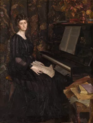 Miss Stevens Oil painting by Auguste Leveque