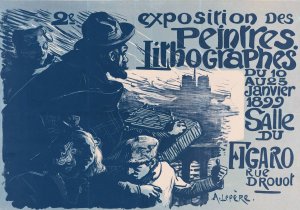 Affiche voor de tweede tentoonstelling van de Peintres Lithographes by Auguste Louis Lepere Oil Painting