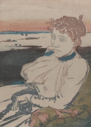 Convalescent, Mme Lepere by Auguste Louis Lepere Oil Painting