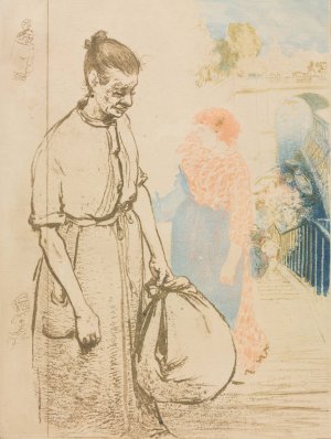 Washerwomen by Auguste Louis Lepere Oil Painting