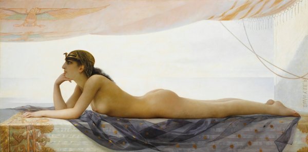 The Beautiful Egyptian by Auguste Raynaud - Hand-Painted Oil Painting Reproduction