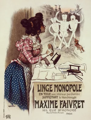 Linge Monopole by Auguste Roedel Oil Painting