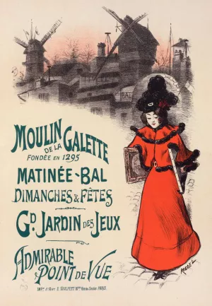 Moulin de la Galette by Auguste Roedel Oil Painting