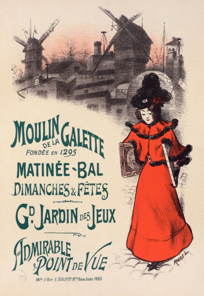 Main Product Photo of Moulin de la Galette  Painting by Auguste Roedel
