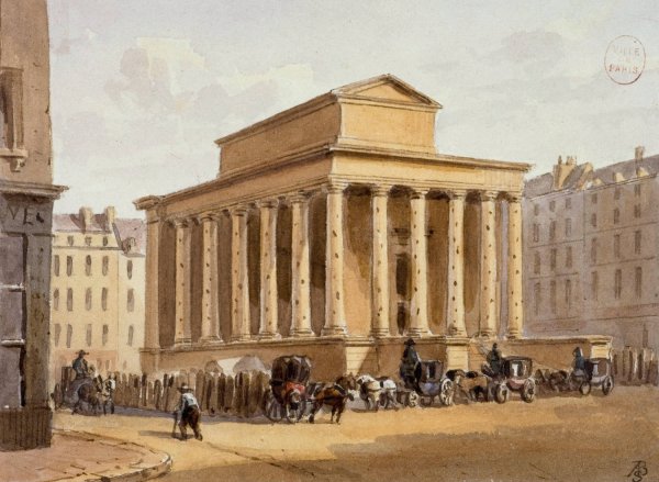 Chapelle expiatoire du duc de Berry  by Auguste-Sebastien Benard - Hand-Painted Oil Painting Reproduction