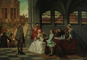 The Prize Winner by Auguste Serrure Oil Painting