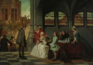 The Prize Winner Oil painting by Auguste Serrure