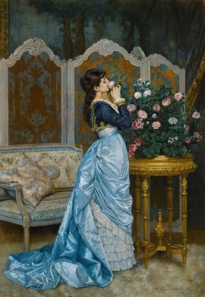 Day Dreaming Oil painting by Auguste Toulmouche