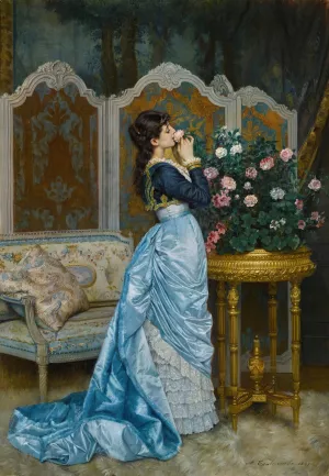 Day Dreaming by Auguste Toulmouche Oil Painting