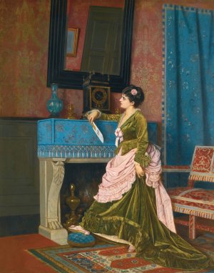 La Lettre D'amour by Auguste Toulmouche Oil Painting