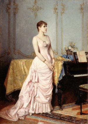 Portrait de Rose Caron by Auguste Toulmouche Oil Painting