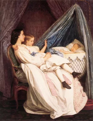 The New Arrival by Auguste Toulmouche - Oil Painting Reproduction