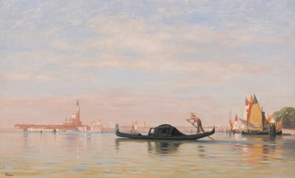Main Product Photo of Vue Sur Venise View Of Venice Painting by Auguste Veillon