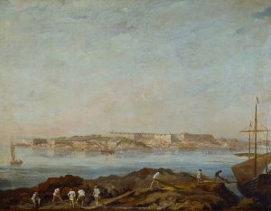 View of Sveaborg by Augustin Ehrensvard Oil Painting