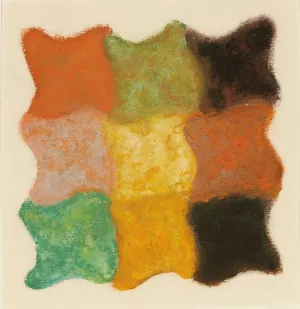 Abstraktion In Orange, Gelb Und Grun by Augusto Giacometti Oil Painting