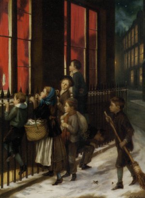 Little Spies by Augustus Edwin Mulready Oil Painting