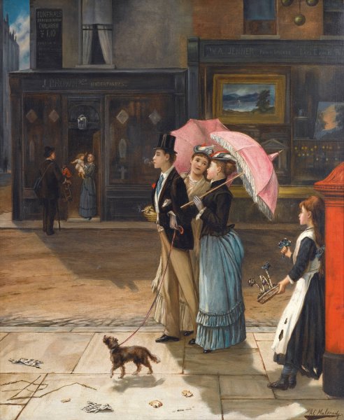 Main Product Photo of Our Good Natured Cousin Painting by Augustus Edwin Mulready