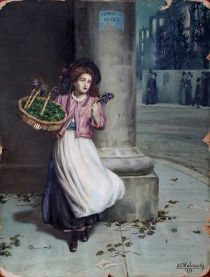 Selling Out by Augustus Edwin Mulready Oil Painting