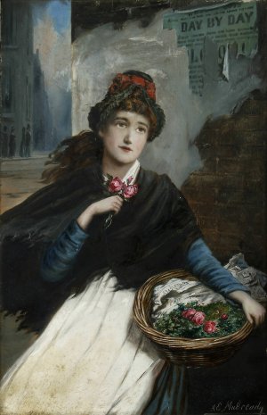 Selling Out by Augustus Edwin Mulready Oil Painting