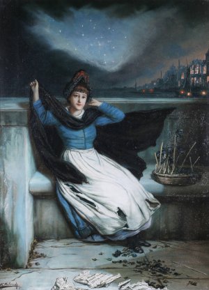 The Close Of Day by Augustus Edwin Mulready Oil Painting