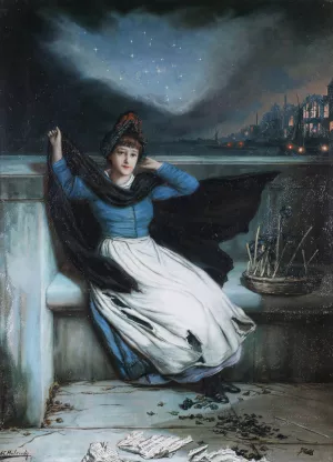 The Close Of Day by Augustus Edwin Mulready Oil Painting