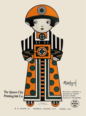 Queen City Ink, Ad. 02 by Augustus Jansson Oil Painting