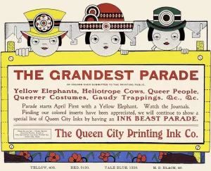 Queen City Ink, Ad. 07 Oil painting by Augustus Jansson