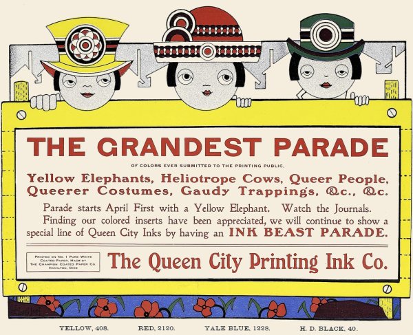 Queen City Ink, Ad. 07  by Augustus Jansson - Hand-Painted Oil Painting Reproduction