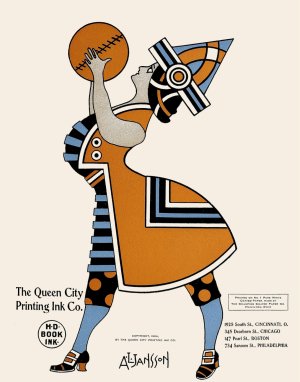 Queen City Ink, Ad. 19 by Augustus Jansson Oil Painting