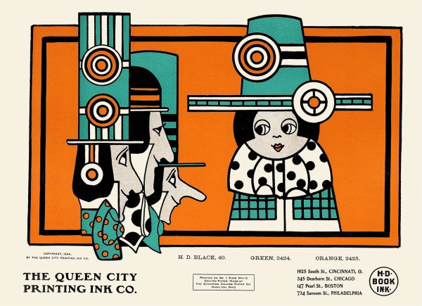 Queen City Ink, Ad. 20  by Augustus Jansson - Hand-Painted Oil Painting Reproduction