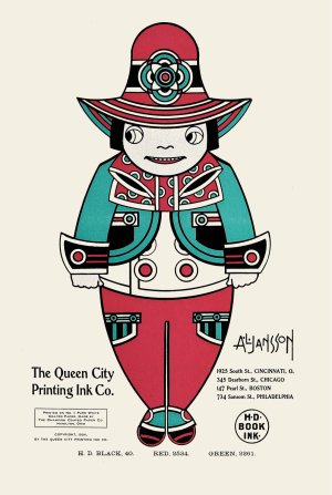 Queen City Ink, Ad. 23 by Augustus Jansson Oil Painting