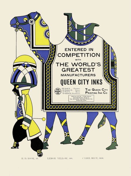 Queen City Ink, Ad. 28  by Augustus Jansson - Hand-Painted Oil Painting Reproduction