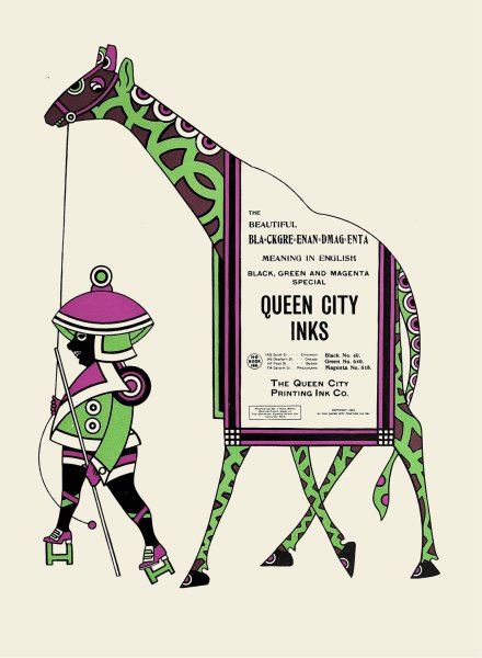 Queen City Ink, Ad. 30  by Augustus Jansson - Hand-Painted Oil Painting Reproduction