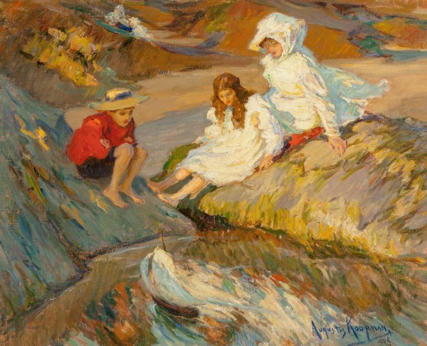 Main Product Photo of Le petit bateau a la voile  Painting by Augustus Koopman