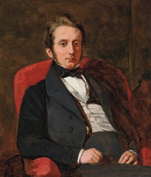 Portrait of Henry Charles Hamilton by Augustus Leopold Egg Oil Painting